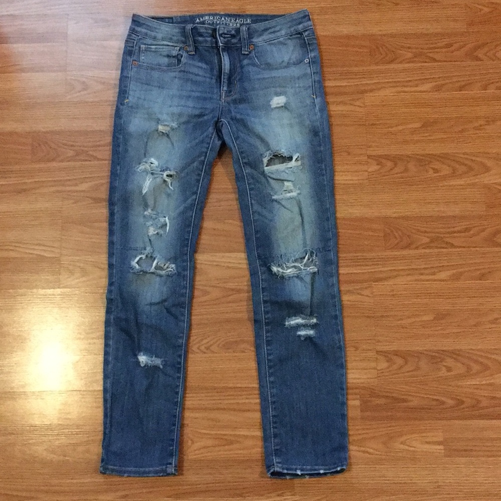 AMERICAN EAGLE Distressed Stretch • Skinny jeans